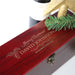 Customised Engraved Cherry Stain Corporate Christmas Wine or Champagne Box Client Gift