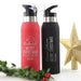Customised Engraved Corporate Christmas Red & Black Sports, Water, Drink Bottle Client Present