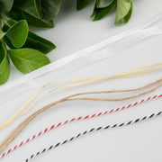 Cord options for shamrock wooden gift tags