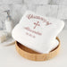 Custom Embroidered Name Baptism Bath Towel
