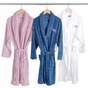 Initialled bathrobe with personalised embroidery, thoughtful gift for relaxation and comfort
