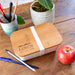 Custom Artwork Engraved Timber Lid Lunch box Teacher's Appreciation Present