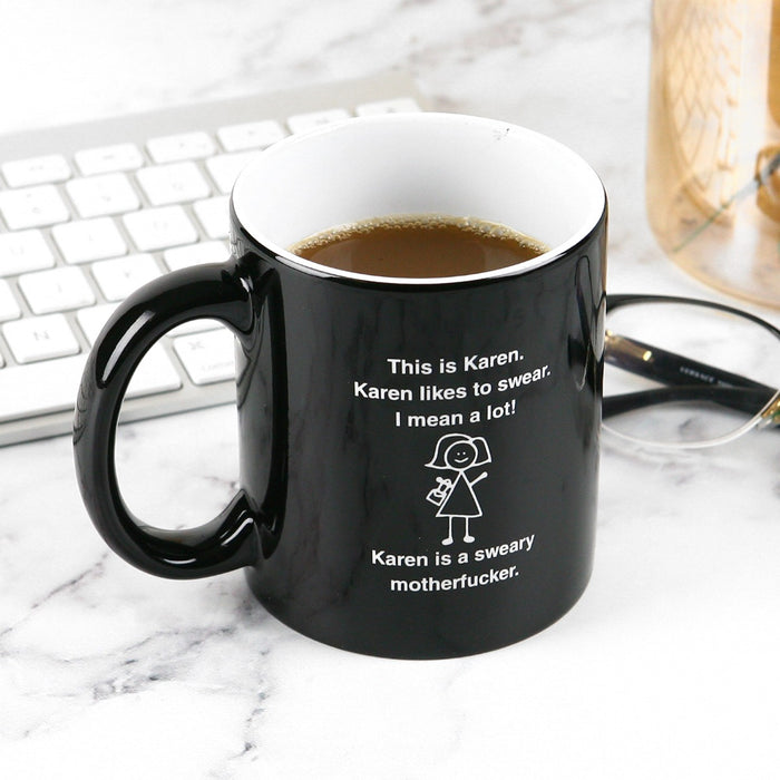Custom Designed Engraved Swearing Inappropriate Coffee Mug Christmas Present