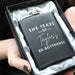 custom etched black hipflask favourite drink rude and funny gift idea