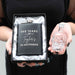 Black hip flask personalised name inappropriate gift for the newly single