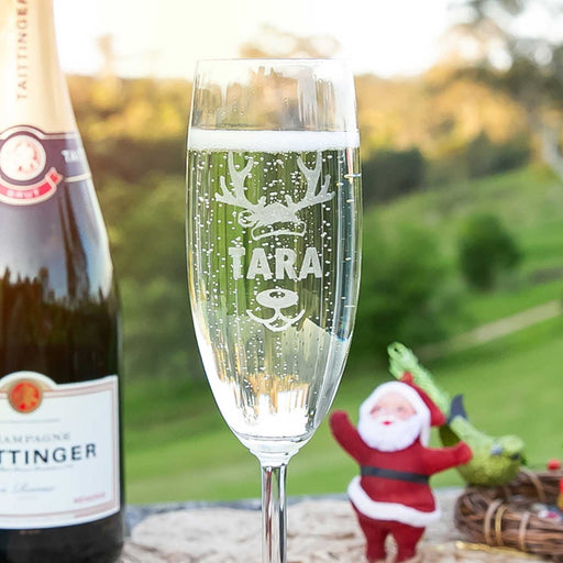 Personalised Engraved Christmas Champagne Kris Kringle Present