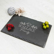 Customised Engraved Rectangle Christmas Slate Cheese Board Christmas Secret Santa Present