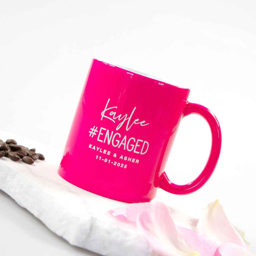customised "soon to be wifey" wedding engagement pink coffee mug present