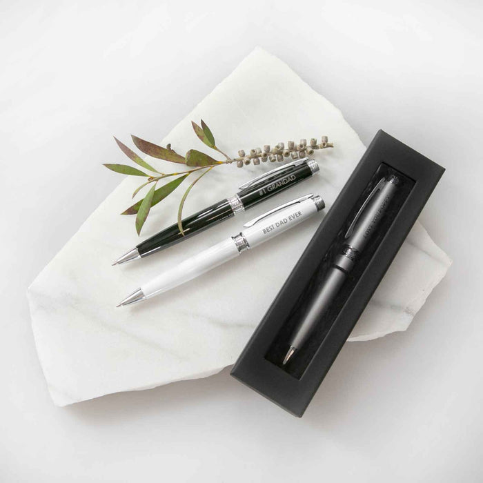 Engraved Father's Day Premium Twist Ball Pen with Gift Box