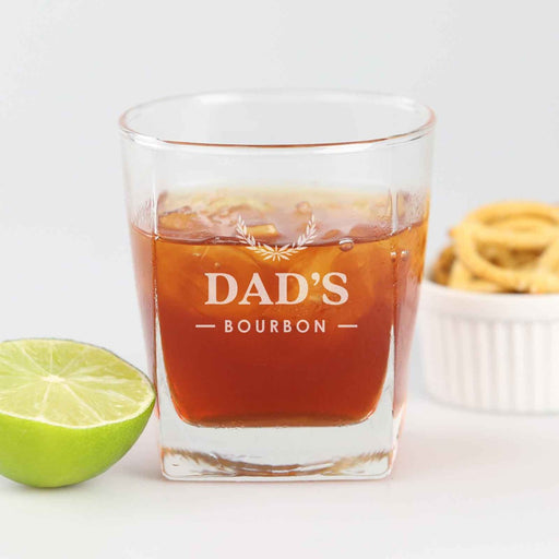 Customised Engraved Father's Day Scotch Glass Present- who needs a super hero when you have dad