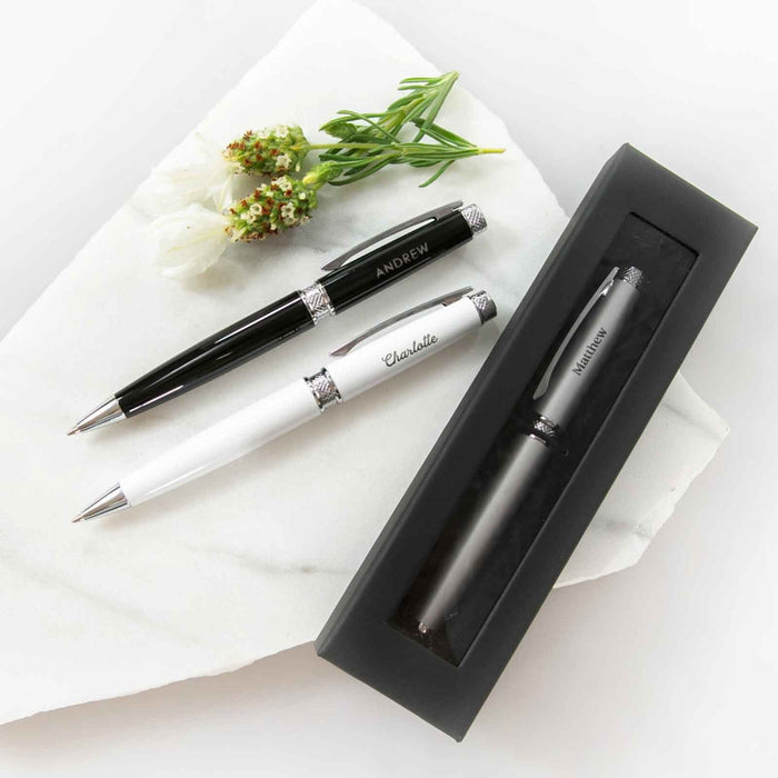 Engraved Premium Twist Ball Pen with Gift Box