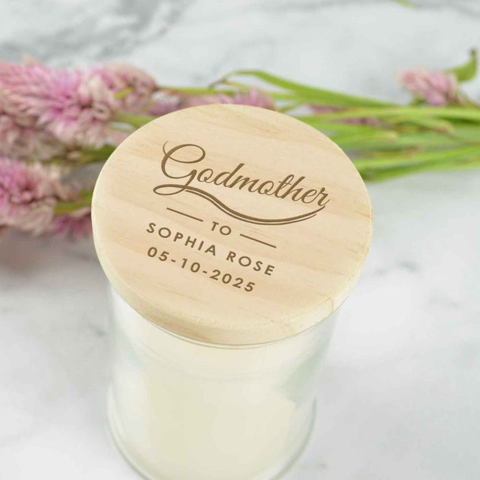 Customised Engraved Mother’s Day Wooden Lid Candle Present