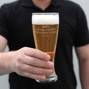 The Man The Myth The Legend Beer Glass