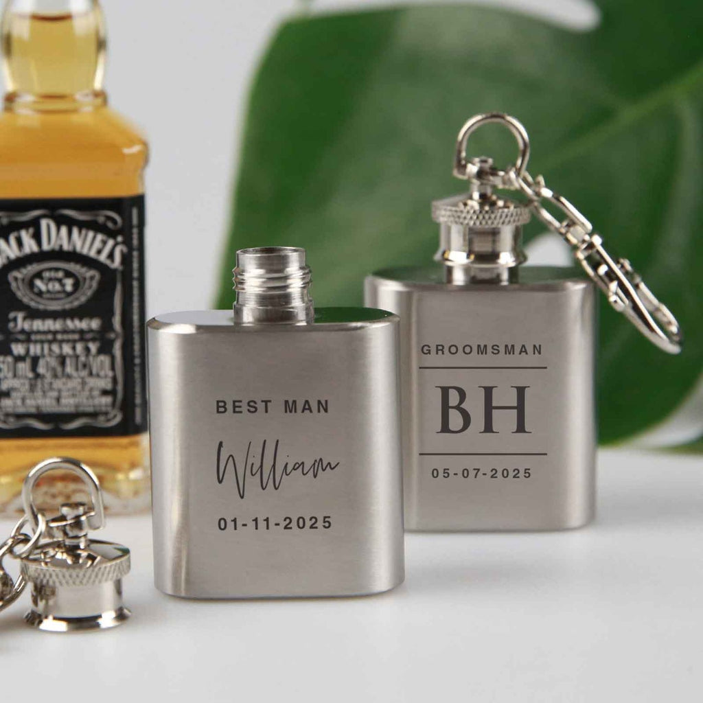 Engraved KOLE / shops whiskey flask 60ml