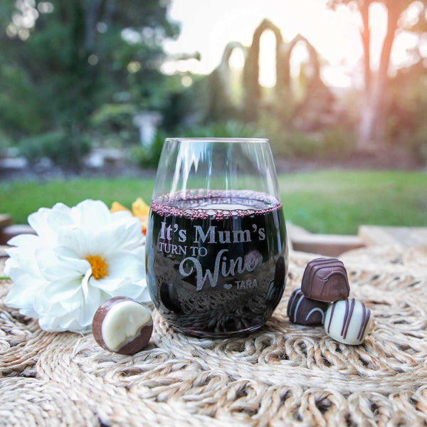 Mother's Day Stemless Wine Glass