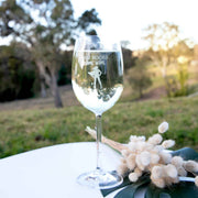 Custom Artwork Engraved Name Gift Boxed Christmas y "Just Rescued Some Wine" 360ml Wine Glass Present