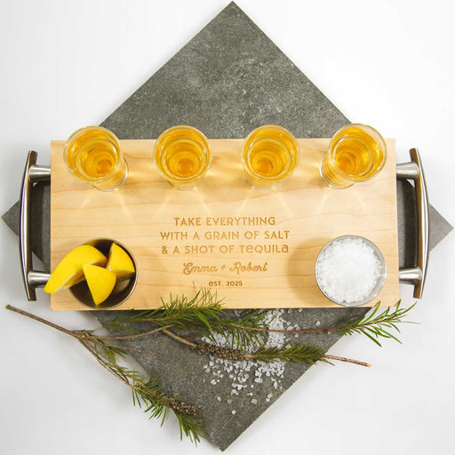 Customised Engraved Shot Glasses Condiments chopping boards