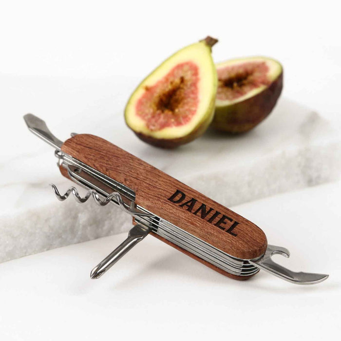 Personalised Engraved Wooden Multi Tool Father's Day Present