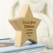 Custom Designed Engraved Wooden Star Nursery Kids Room Decorations Birthday Present