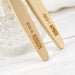 Custom Designed Engraved Name Wooden Bamboo Tooth Brush Travel Present