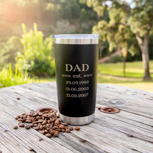 Personalised Engraved Father's Day Stainless Steel Insulated Travel Mug 590ml