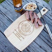 Personalised Engraved Father's Day Wooden Cheese, Chopping, Serving Paddle Board Present