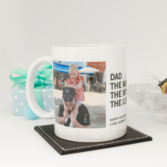 Personalised Photo Printed Custom Message Father's Day Coffee Mug Present