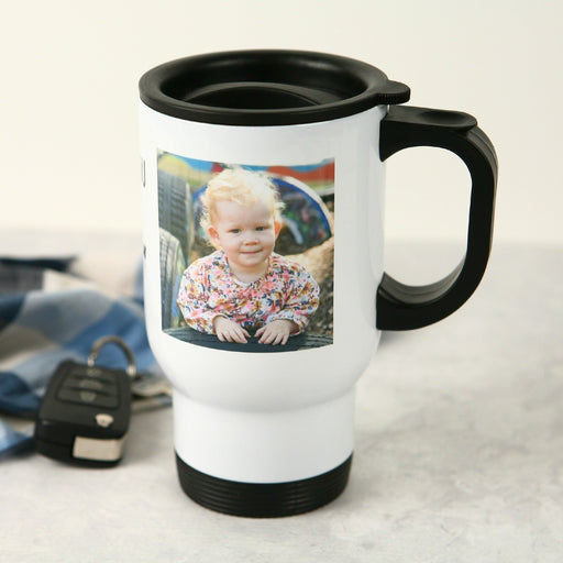 Customised Photo Printed Father's Day Stainless Steel Insulated Travel Mug 440ml Gift