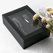 Custom Designed Engrave Christmas "our first Christmas as Mr & Mrs Surname" Champagne Glasses Present