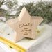 Custom Designed Engraved Wooden Star Keepsake First Christmas Nursery Decoration Present