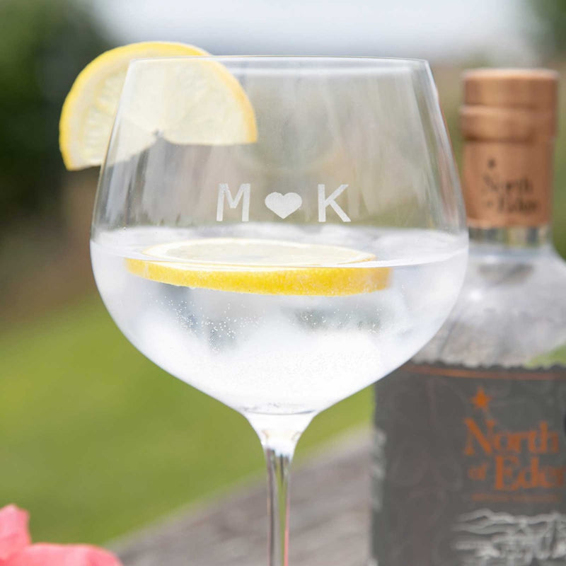 Personalised Engraved Lovers Gin Glass 780ml