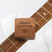 Custom Artwork Engraved Rustic Wooden Box With Guitar Picks
