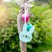Personalised Laser Cut Name Easter Green Bunny Gift Tag