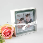 Customised Colour Printed Christmas  Photo Glass Coaster Set Gift