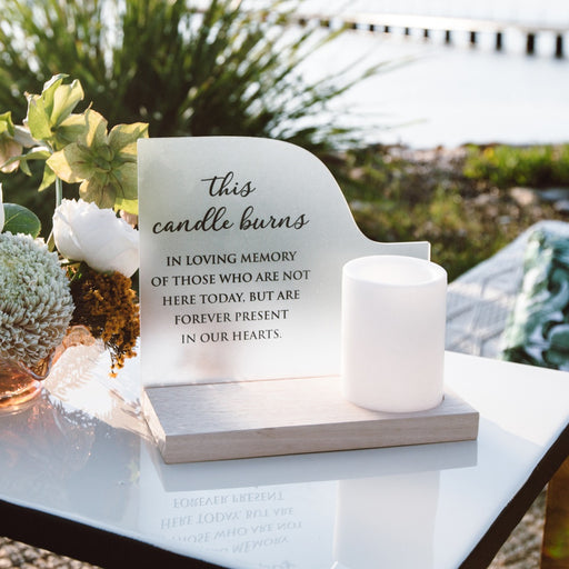 Custom Designed Printed Wedding Memorial Candle stand for Receptions & Ceremony