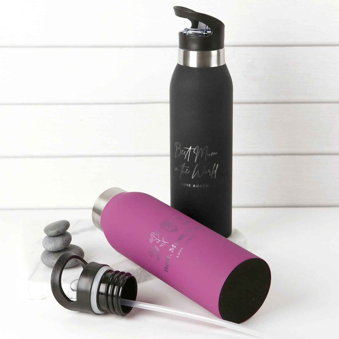 Customised Mother's Day Engraved Stainless Steel Thermo Sports Drink Bottle Mother's Day Present