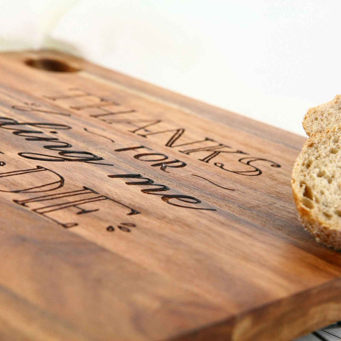 Custom Designed Engraved Mother's Day Serving Cheese Chopping Board Present