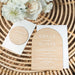 Custom Artwork White Printed 5x7 Bamboo Arch Wedding Invitations