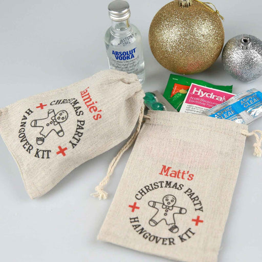 Personalised Colour Printed Christmas Corporate Party Hangovers Kits Gifts