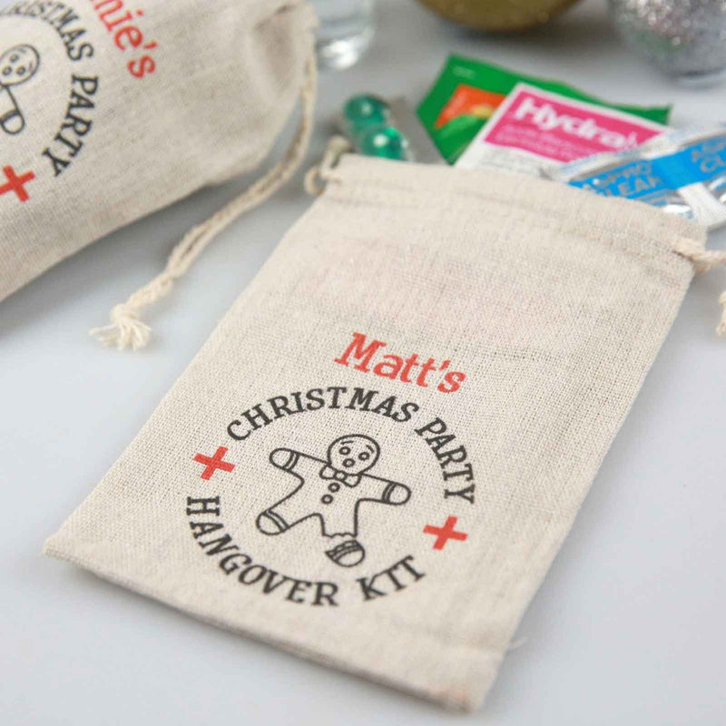 Custom Designed Colour Printed Christmas Corporate Party Hangovers Kits Gifts