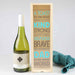 Personalised Colour Printed Father's Day Raw Natural Wooden Wine or Champagne Presentation Box or Gift