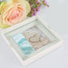 Personalised printed wedding glass coaster in gift box
