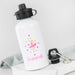 Customised Printed Name Pink Ballerina on White Kids Sports Drink Bottle 500ml