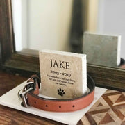 Personalised Printed Memorial Pet Marble Stone Plaque
