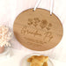 Customised Laser Cut & Engraved Mother's Day Circle Wooden Wall Plaque Gift