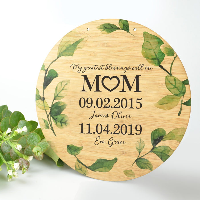 Personalised Colour Printed Mother's Day Kitchen Sign Present