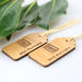 Custom Engraved Company Logo on Wooden Gift Tags