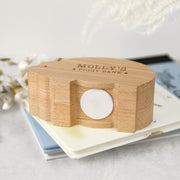 Custom Designed Engraved Wooden Piggy Money Coin Box Christmas Present