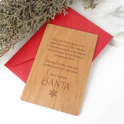 Unique Christmas keepsake card personalised with names