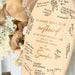 Custom Designed Engraved Wooden Surfboard "Please Sign our surfboard" Guest Book with Easel